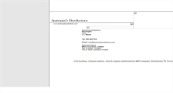 Desktop Screenshot of antoniasbookstore.com